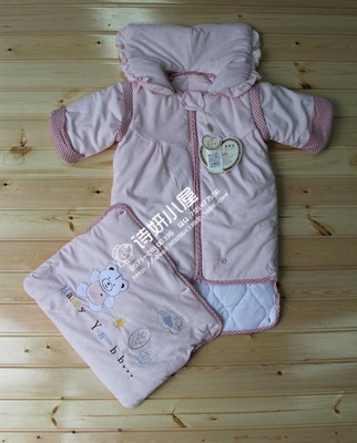 亲情谷（A306）米奇熊连袖可拆卸   宝宝专用防踢防着凉睡袋