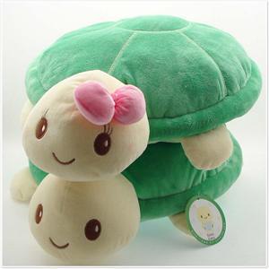 可爱绿乌龟毛绒玩具靠枕抱枕坐垫靠垫公仔毛绒布娃娃礼物小鬼toys