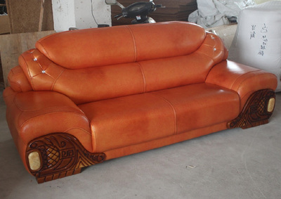 品牌头层牛皮沙发 大款中厚皮客厅123组合沙发 简欧美式真皮沙发