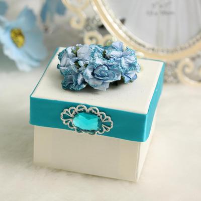 tiffany蒂芙尼喜糖盒子 欧式 创意2015 方形 喜糖包装盒 蓝色成品