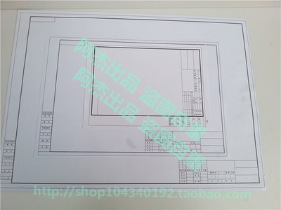 10张包邮 A4 A3 A2 A1带框绘图纸160g绘图纸工程纸建筑设计制图纸