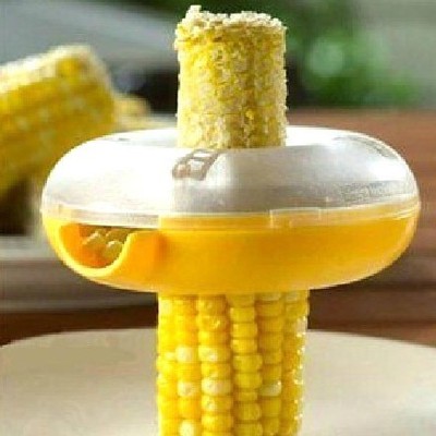 厨房必备创意优质新款剥玉米器圆形玉米刨脱粒机剥玉米粒器剥离器