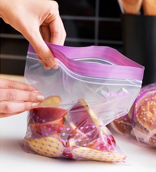 【IKEA/宜家专业代购】艾斯塔  塑料袋 食品密封袋 保鲜袋 自封袋