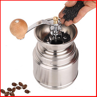 不锈钢磨豆机手摇咖啡磨豆机磨大米芝麻机磨咖啡豆机手动研磨器