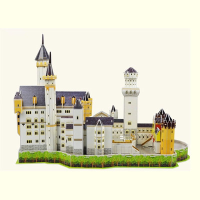纸魔世家3d立体拼图新天鹅湖城堡智力拼图模型儿童拼图益智玩具