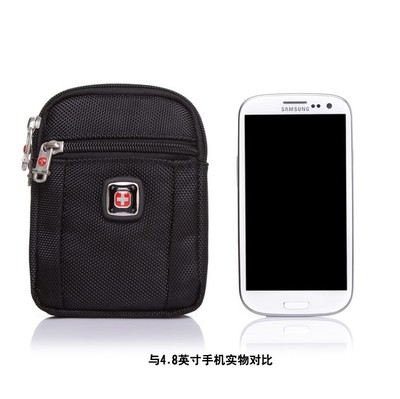 瑞士军刀男士小腰包休闲包手机包4.5 6 6.5寸手机袋多功能零钱包