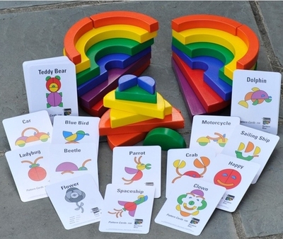 正品 Tieramid 彩虹积木 大块木制益智力儿童玩具早教启蒙2-3-6岁