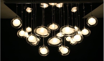 现代简约 25头蛋中蛋双层艺术玻璃低压吊灯 餐厅灯 卧室灯 客厅灯