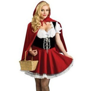 新款万圣节小红帽舞台装 童话故事小红帽 女巫圣诞节服装DS演出服