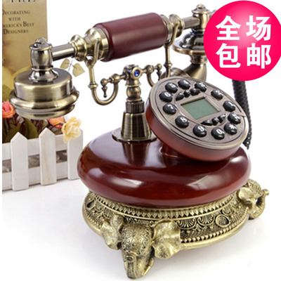包邮 促销 欧式电话机 白色 仿古电话机 复古电话机座机可爱创意