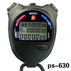 【正品】追日秒表ps-630多功能30道记忆电子秒表 码表 卡西欧秒表