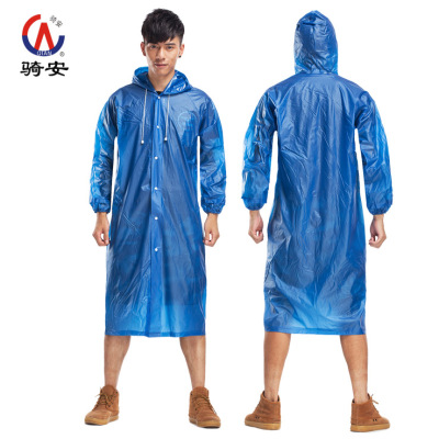 包邮 韩国时尚加厚半透明男女情侣雨衣户外便携成人雨披 非一次性