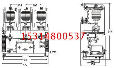 ckg4-12/800a ckg4-800/12d CKG4-800/12-65型高压真空交流接触器