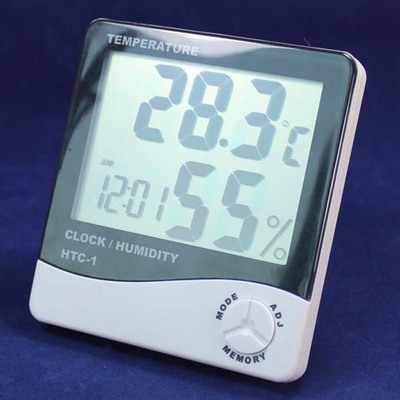 正品家用室内温度计温湿度计湿度计 电子温度计 高精度带背光闹铃