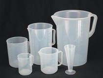50-5000ml加厚 塑料烧杯 PP塑料量杯 溶液杯 量桶带刻度 耐高温