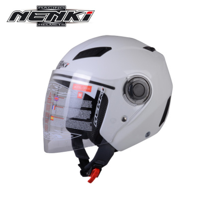 nenki摩托车头盔男女盔 四季半盔夏盔冬盔可戴 电 动车  头盔安全