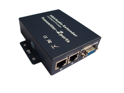 2路VGA延长器350米/1分2VGA信号延长器/2路VGA网线发送器