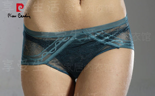 专柜正品 皮尔卡丹内裤 女士进口蕾丝性感内裤1122PC1501
