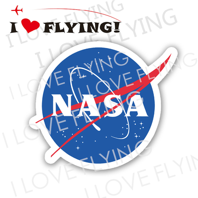 我爱飞行|NASA美国航空航天局标志贴纸 不干胶 RIMOWA拉杆箱潮贴