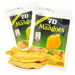 菲律宾进口包装7d芒果干果脯蜜饯 办公零食品 休闲小吃芒果片100g