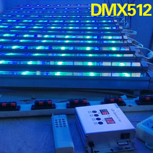 LED洗墙灯七彩外控线条灯桥梁射灯控制器DMX512RGB遥控灯 户外
