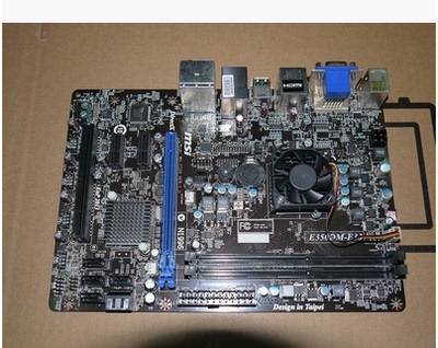 微星APU主板 E350DM-E33 集成E350 CPU DDR3 HDMI高清主板 超凌动