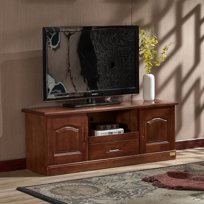 客厅全实木电视柜 榆木电视柜 卧室1.6米/1.8米地柜 现代中式家具