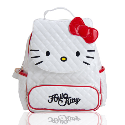 正品hello kitty凯蒂猫KT猫头背包 学院风卡通双肩女式书包包