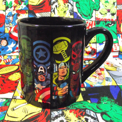 漫威复仇者联盟陶瓷杯马克杯绿巨人美国队长雷神蜘蛛侠周边水杯子