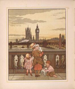 【古籍】London Town 英国维多利亚晚期的插画儿童诗歌集资料素材