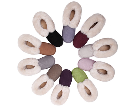 2015冬季甜美糖果色羊毛短筒欧美翻边两穿真皮牛筋底女式雪地靴
