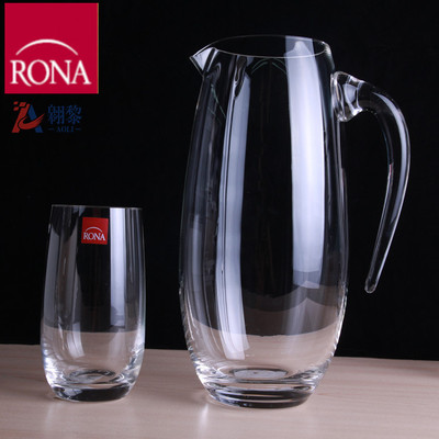 捷进口克RONA无铅水晶玻璃分酒器冷热水壶 倒酒器 扎壶凉水壶
