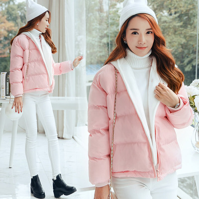 2015新款冬天韩版棉衣外套女子加厚棉服棉袄学生冬装短款外套保暖