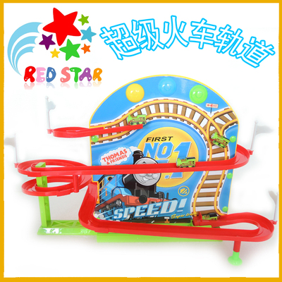 俞氏兴托马斯超级小火车轨道模型4赛车磁性升降儿童电动玩具礼物
