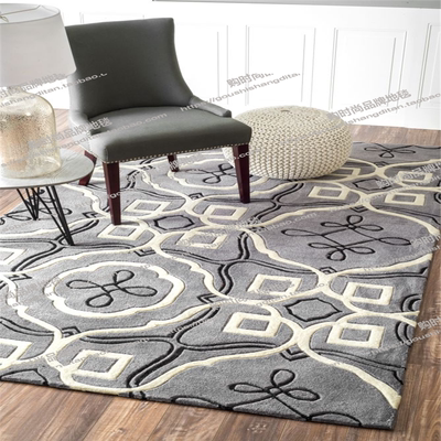 高端手工腈纶地毯客厅简约现代欧式长方形榻榻米羊毛 出口可定做