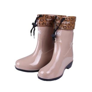 回力热卖雨鞋女士水靴中筒低跟雨靴加绒保暖水鞋防滑水靴胶鞋包邮