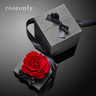 roseonly永生花礼盒进口永生玫瑰高端定制情人节红玫瑰