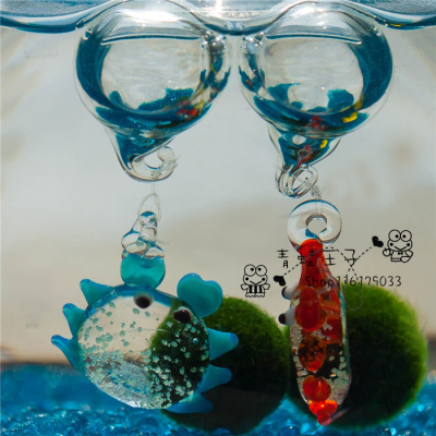 MARIMO海藻球专用夜光小螃蟹 创意迷你植物 日本毬藻鱼缸饰品浮球