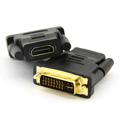 HDMI转接头 HDMI母转DVI公头 双向互转 24+5接口 镀金无损转换