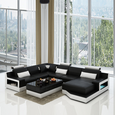 创意真皮沙发 简约现代客厅沙发 组合 高档欧式沙发 时尚转角沙发