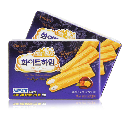 韩国进口可瑞安小奶油榛子威化饼干47g