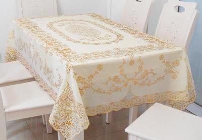 烫金长方形餐桌布/欧式桌布防烫免洗台布/耐高温PVC餐垫桌布包邮