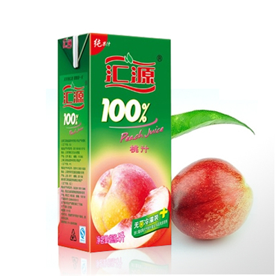 汇源果汁100%纯果汁 1L桃汁 健康饮品 无菌冷灌装