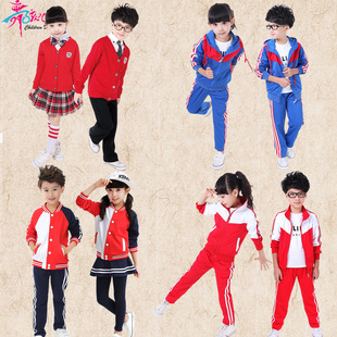 韩版幼儿园老师园服运动儿童套装中小学生棒球校服班服春秋季童装