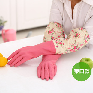 厨房耐用加厚护肤乳胶清洁家务手套洗碗洗衣橡胶防水手套