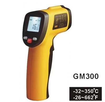 天天特价GM320红外线测温仪测温枪手持可调发射率7号9V电池