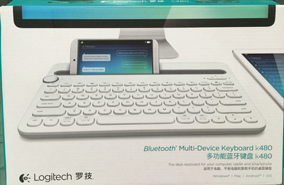正品包邮 罗技 K480蓝牙键盘安卓平板电脑 ipadmini2 3 air2键盘