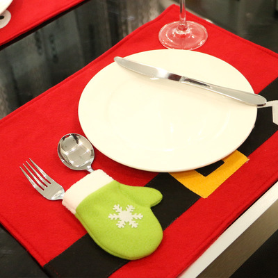 圣诞装饰品杯垫 酒店餐厅西餐垫碗垫 防烫隔热餐具垫子创意餐桌垫