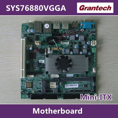 MINI-ITX主板#艾讯SYS76880VGGA双网10串口赛扬1037U超薄直流输入