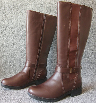 2015秋冬新款长筒女靴中跟高筒靴头层牛皮中筒靴真皮粗跟骑士靴子